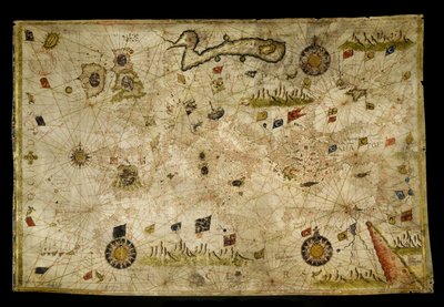 Map of the Mediterranean Sea by Giorgio Callapoda